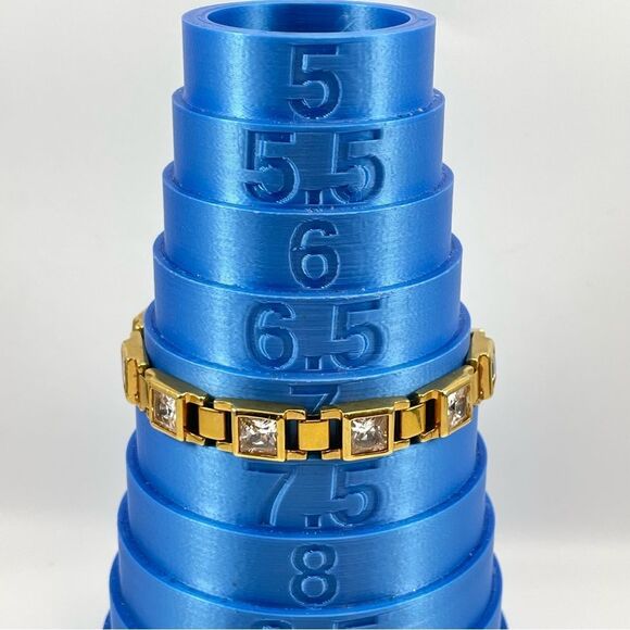 Vintage Gold Plated Cubic Zirconia CZ Radiant Cut Link Tennis Bracelet 7” - Picture 7 of 7